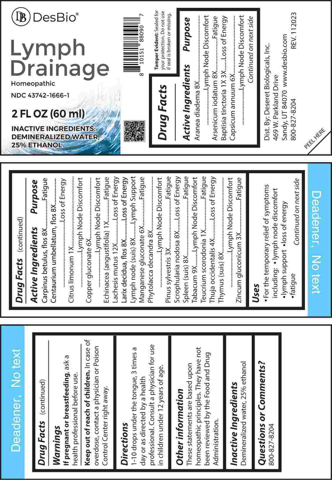 Lymph Drainage package label