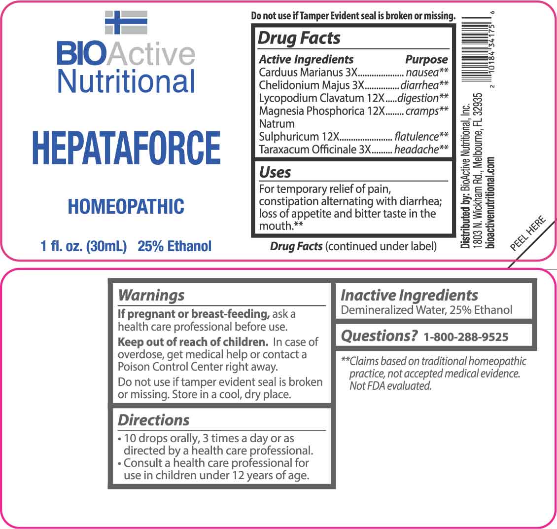 Hepataforce package label