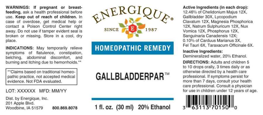 Gallbladderpar package label