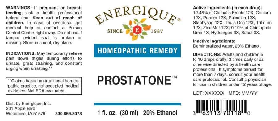 Prostatone package label
