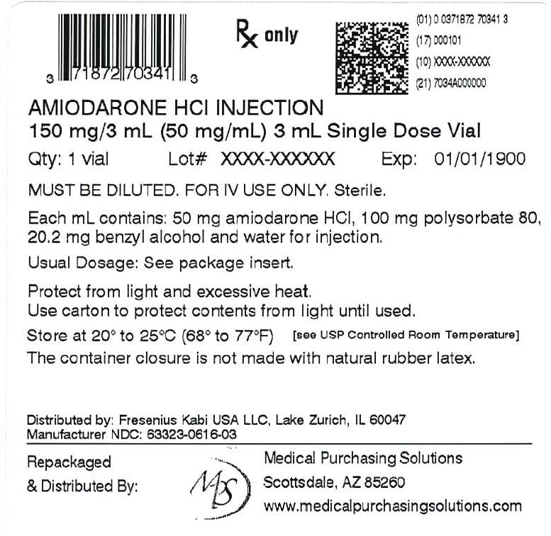 Amiodarone Hydrochloride package label