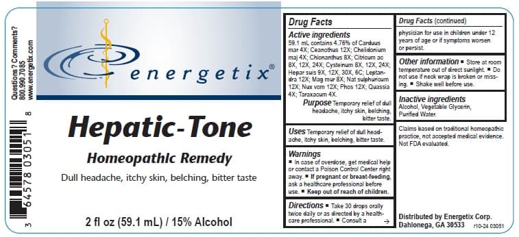 Hepatic-Tone package label