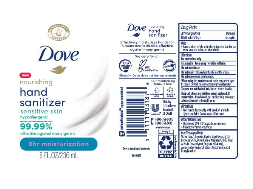 Dove package label