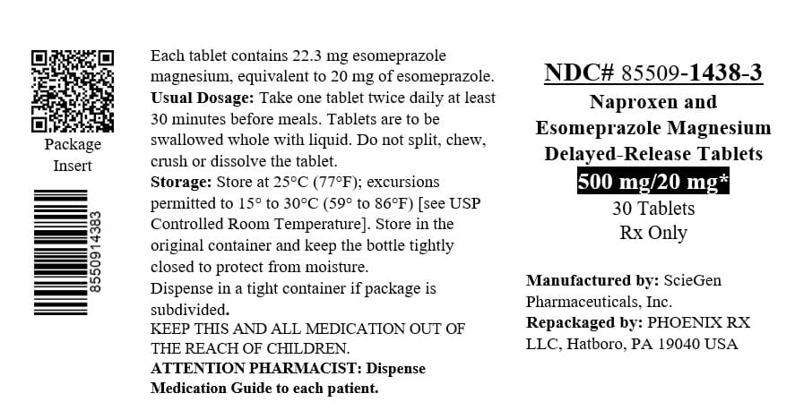 Naproxen and Esomeprazole Magnesium package label