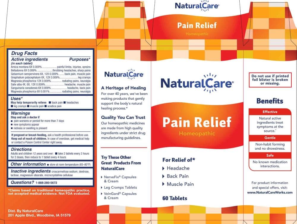 Pain Relief package label