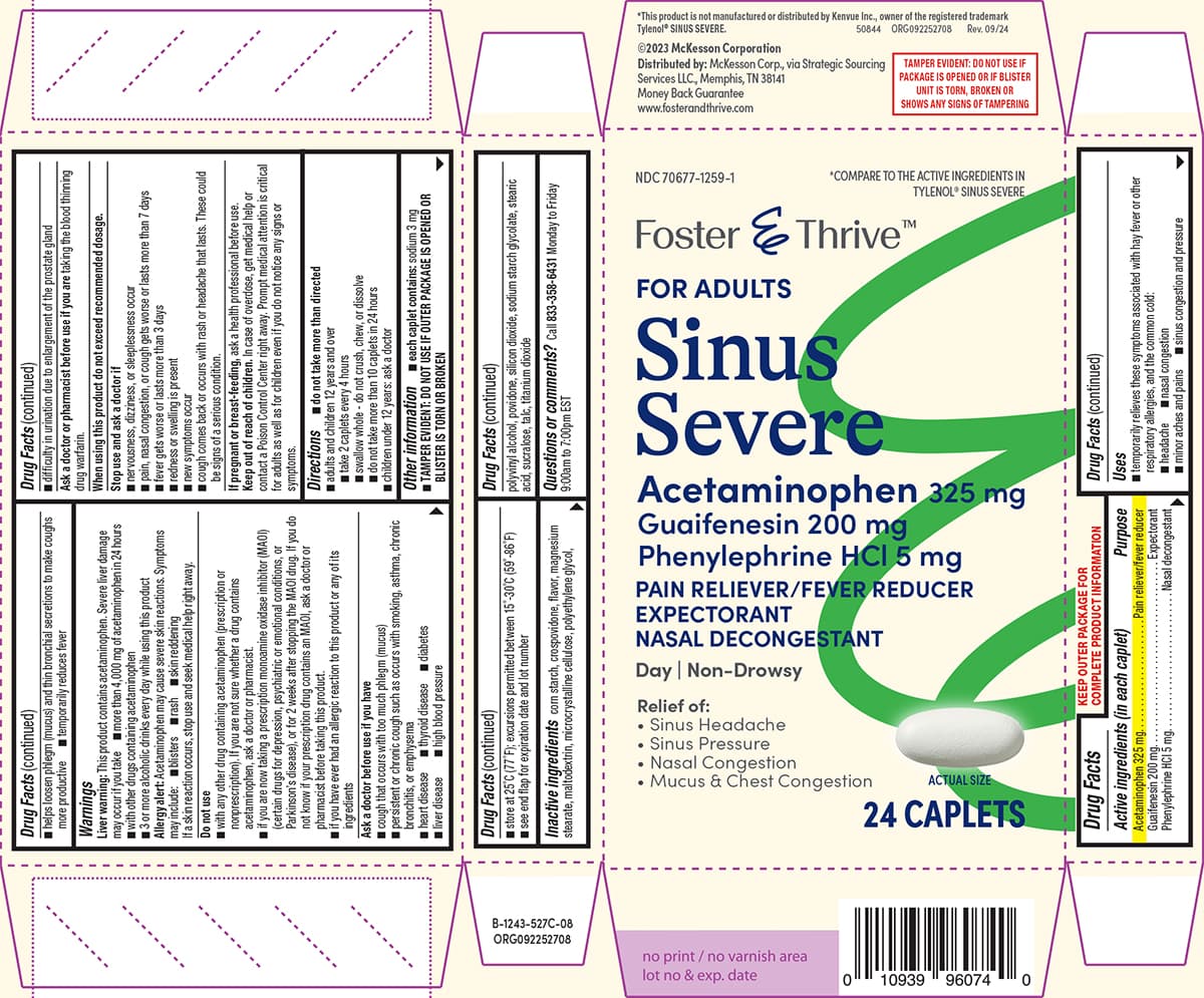 Cold and Head Congestion Relief package label