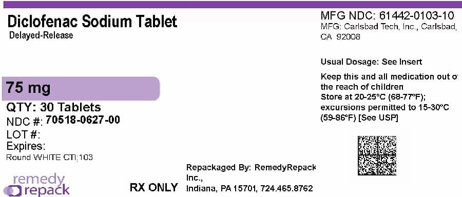 Diclofenac Sodium/misoprostol package label