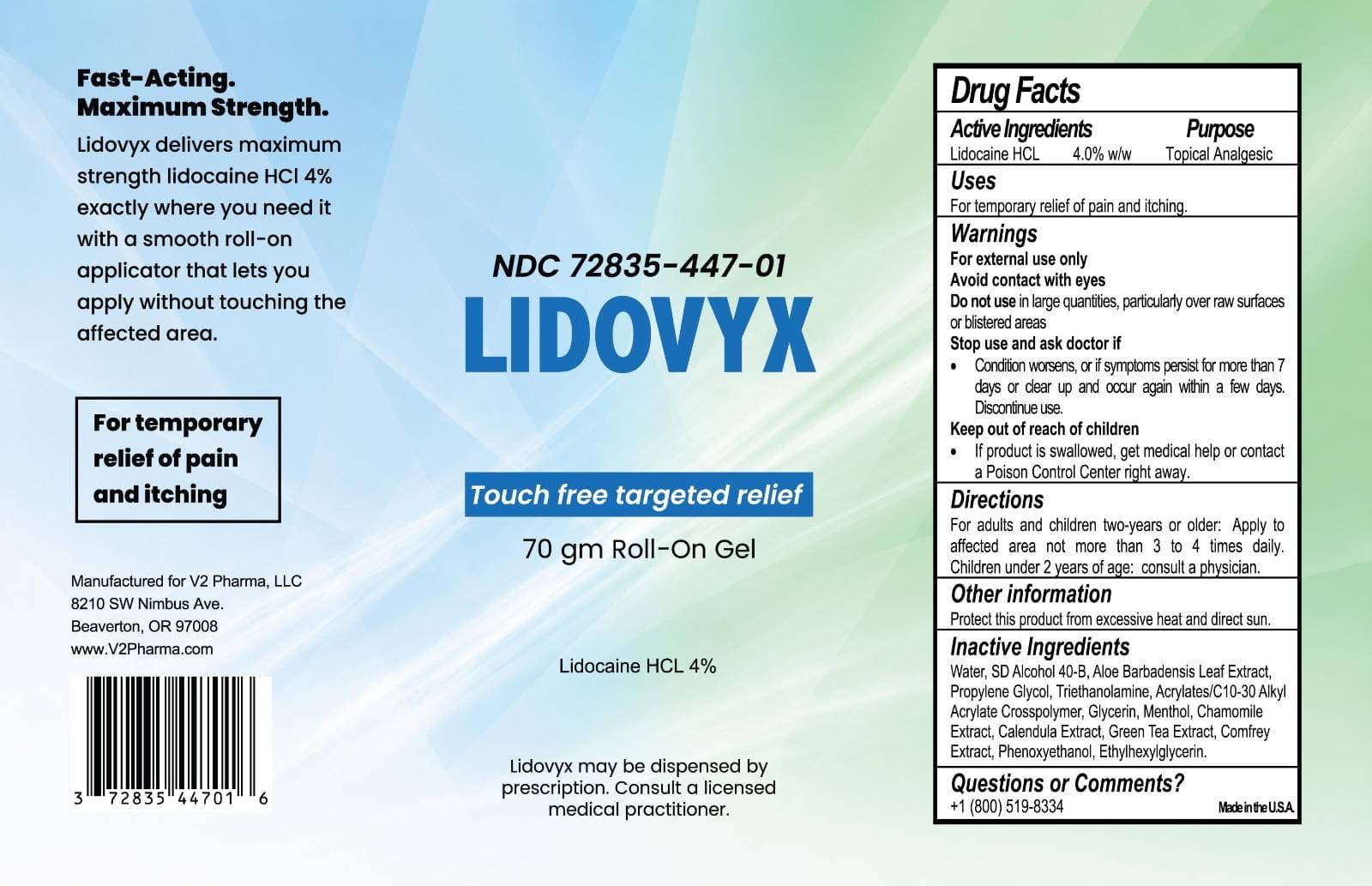 Lidocare Arm, Neck, Leg — Reference image, actual packaging may vary