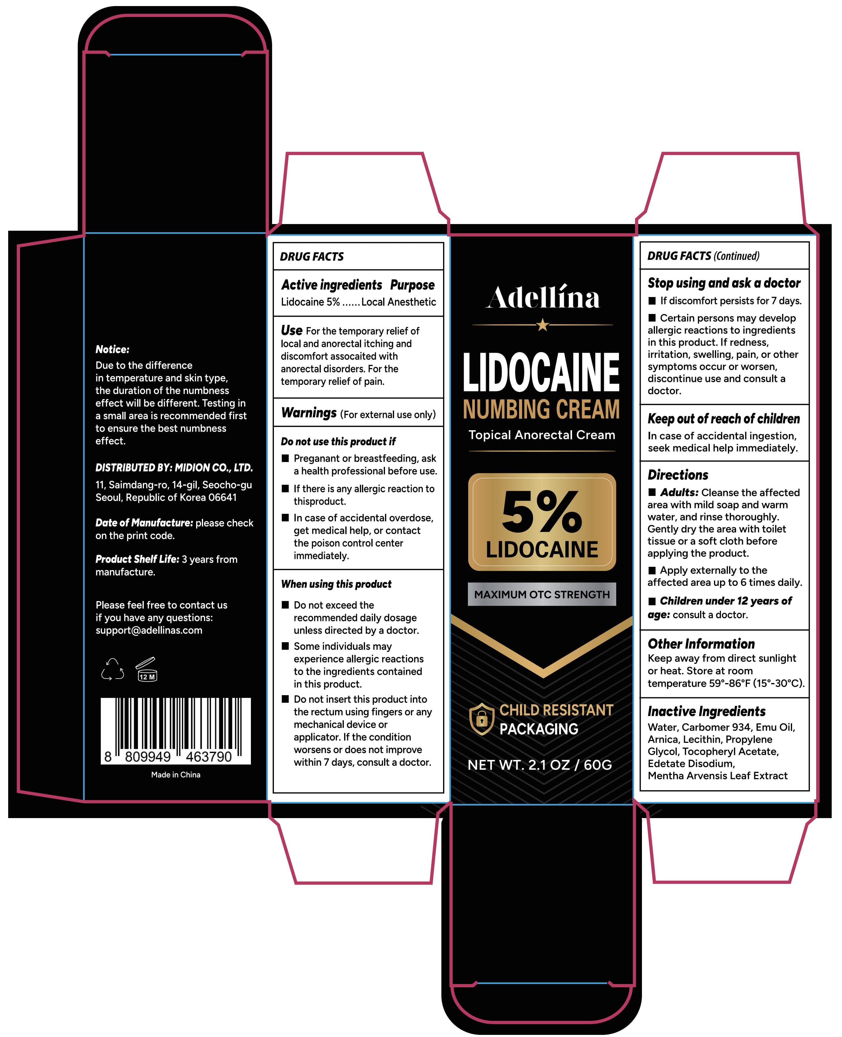 Family Wellness Anorectal Lidocaine — Reference image, actual packaging may vary