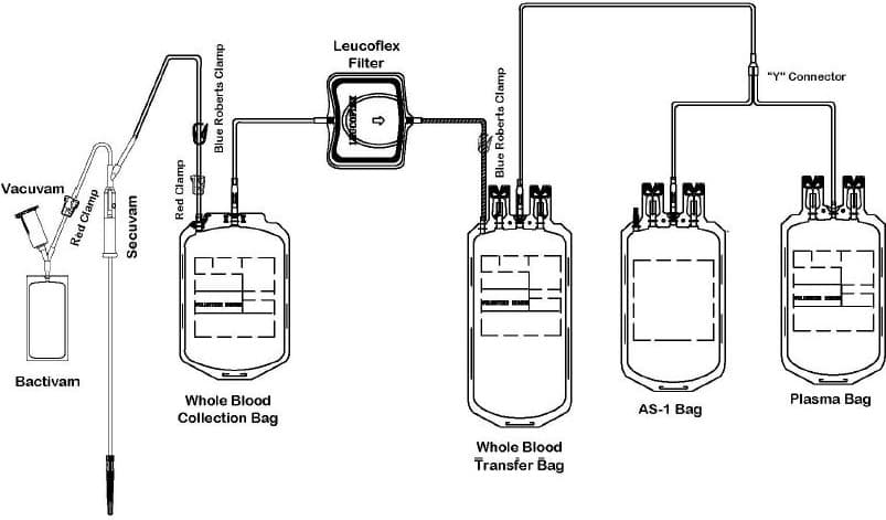 Sterile Cord Blood Collection Unit (msc127d) — Reference image, actual packaging may vary