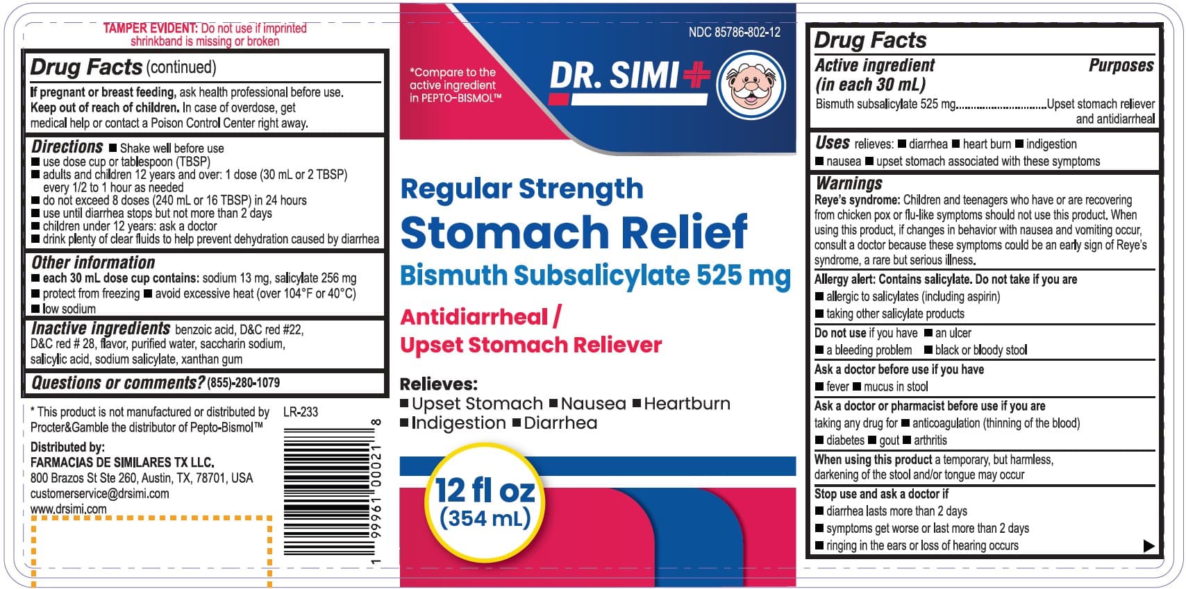 Foster and Thrive Regular Strength Stomach Relief 527 — Reference image, actual packaging may vary