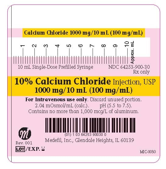 Calcium Chloride Injection — Reference image, actual packaging may vary