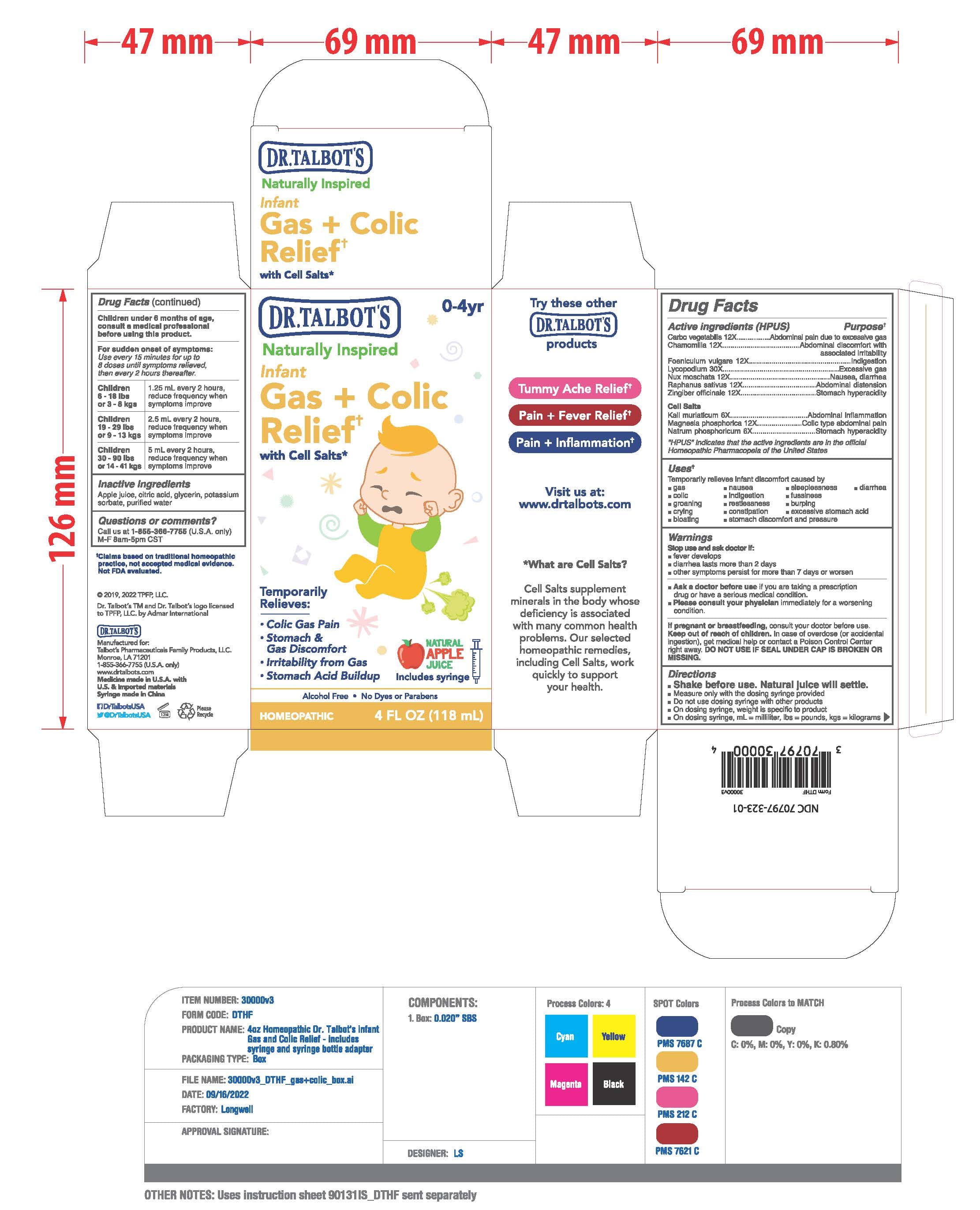DR Talbots Infgant Gas Colic Relief — Reference image, actual packaging may vary