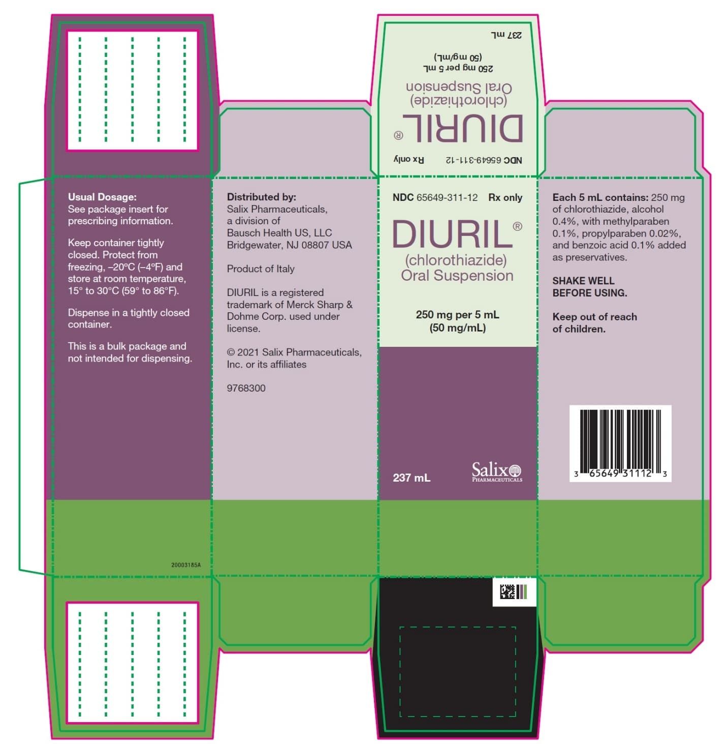 Diuril — Reference image, actual packaging may vary