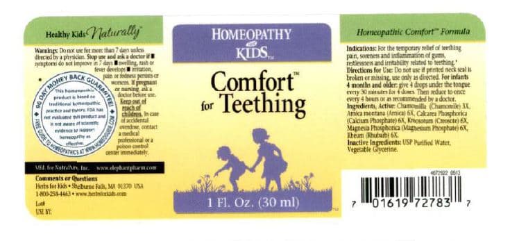 Comfort for Teething — Reference image, actual packaging may vary