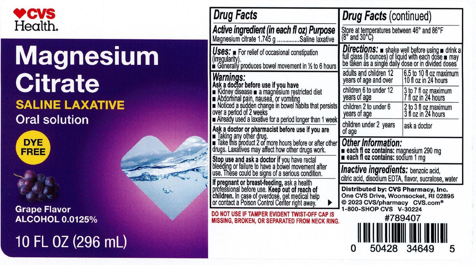 Magnesium Citrate — Reference image, actual packaging may vary