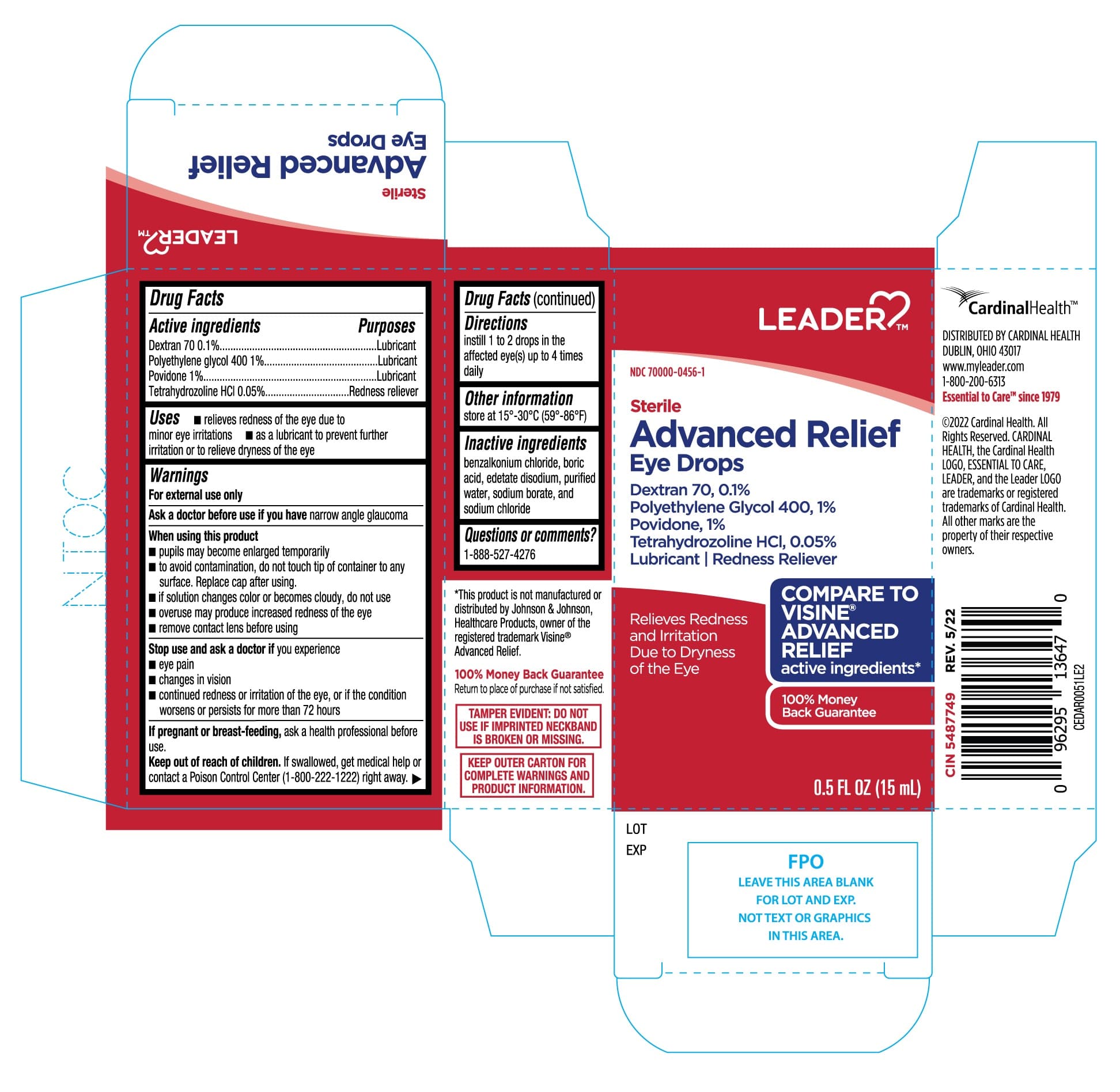 Dextran 70, Polyethylene Glycol 400, Povidone, Tetrahydrozoline Hci — Reference image, actual packaging may vary