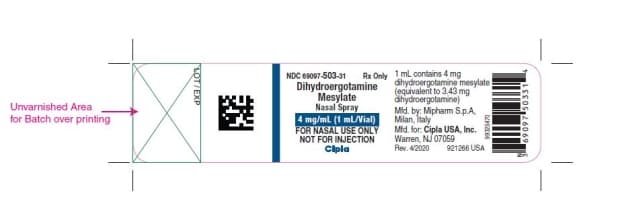 Dihydroergotamine Mesylate Nasal — Reference image, actual packaging may vary