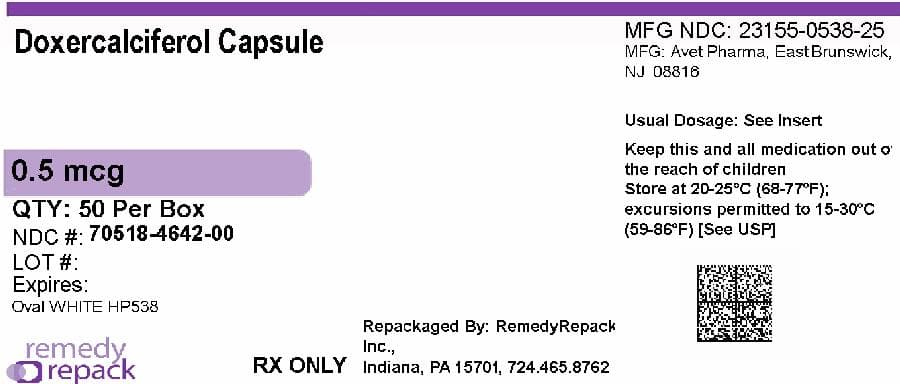 Doxercalciferol — Reference image, actual packaging may vary
