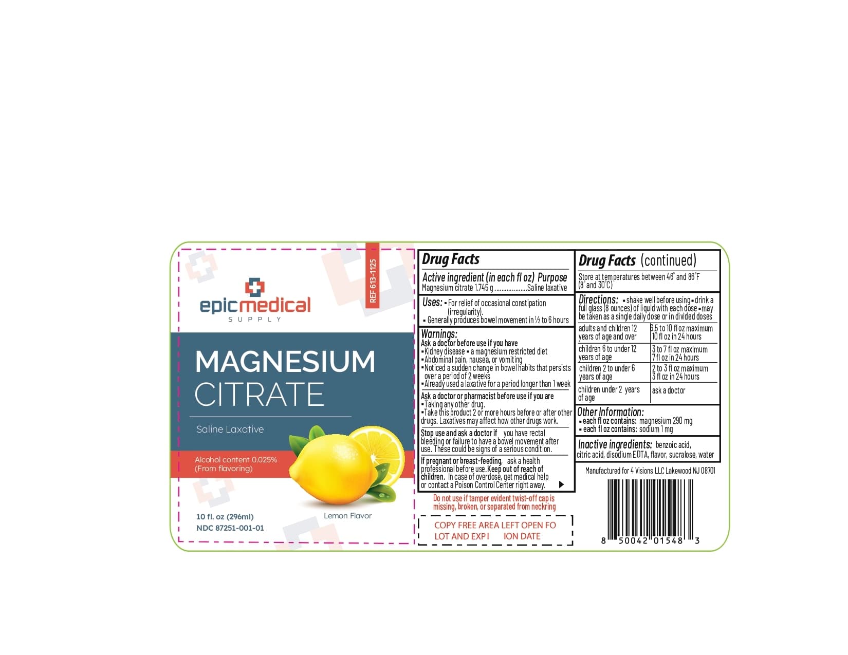 Magnesium Citrate — Reference image, actual packaging may vary