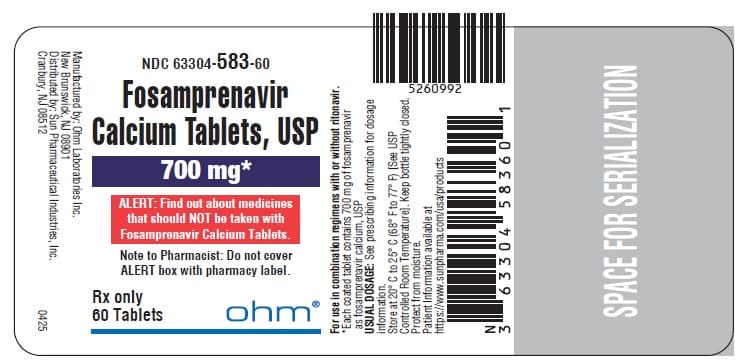 Fosamprenavir Calcium — Reference image, actual packaging may vary
