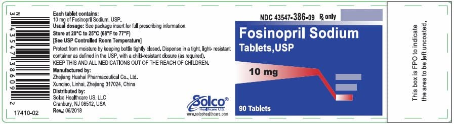 Fosinopril Sodium — Reference image, actual packaging may vary