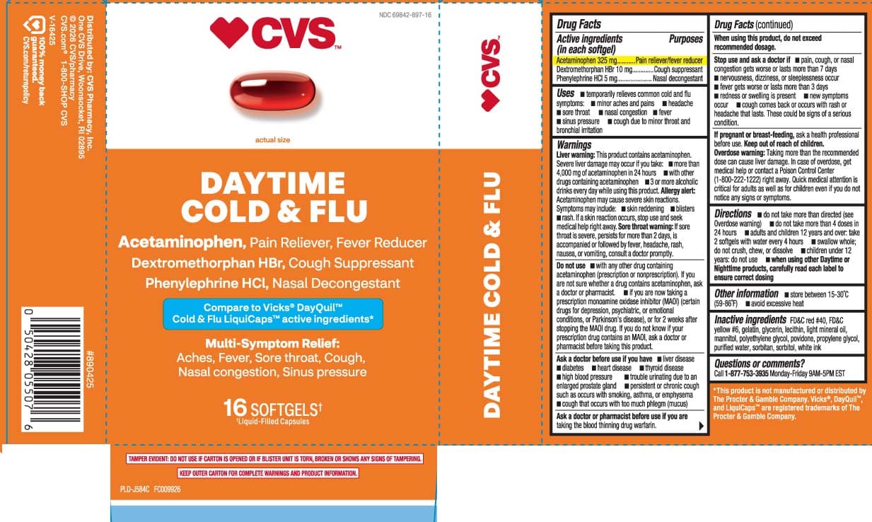 Cold and Flu Relief (Acetaminohpen, Dextromethorphan Hbr, Phenylephrine HCL) package label