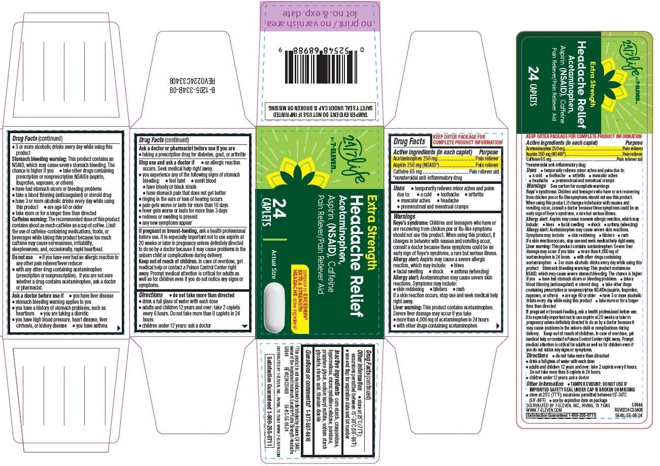 Headache Relief, Extra Strength (Acetaminophen, Aspirin, Caffeine Tablet, Film Coated) package label