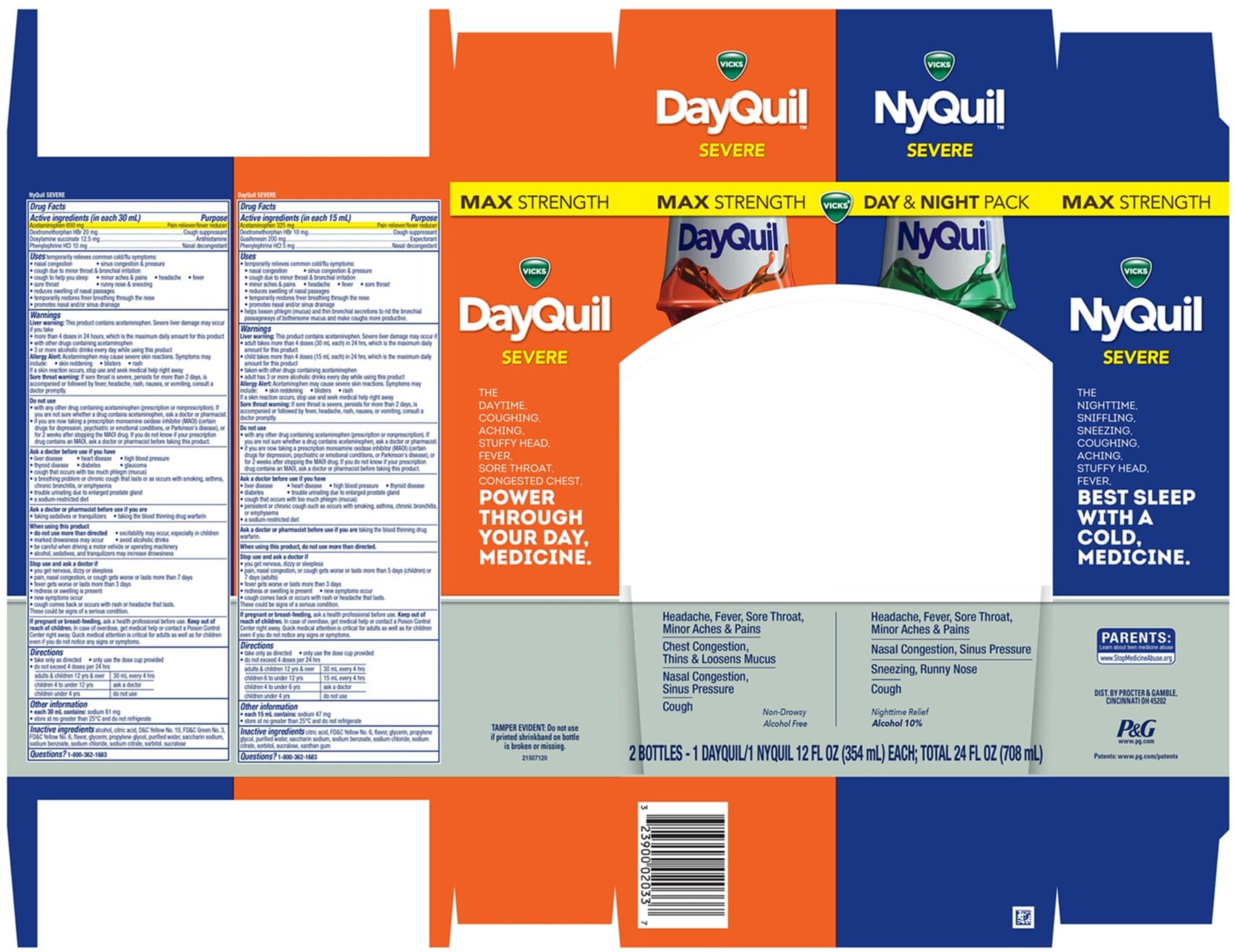 Acetaminophen, Dextromethorphan Hydrobromide, Doxylamine Succinate and Phenylephrine Hydrochloride package label