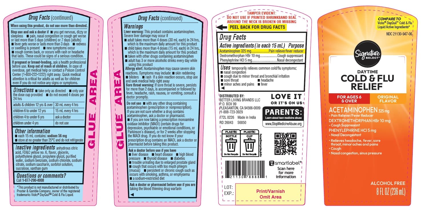 Daytime Cold and Flu (Acetaminophen, Dextromethorphan Hydrobromide, Phenylephrine HCL) package label