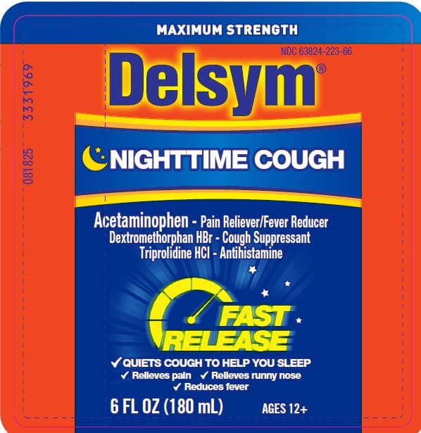 Mucinex Fast-Max Nighttime Cold and Flu (Acetaminophen, Dextromethorphan Hydrobromide, Triprolidine Hydrochloride) package label