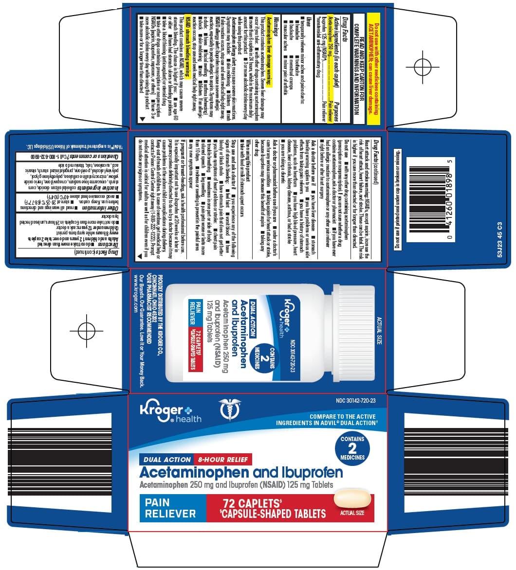 Acetaminophen and Ibuprofen package label