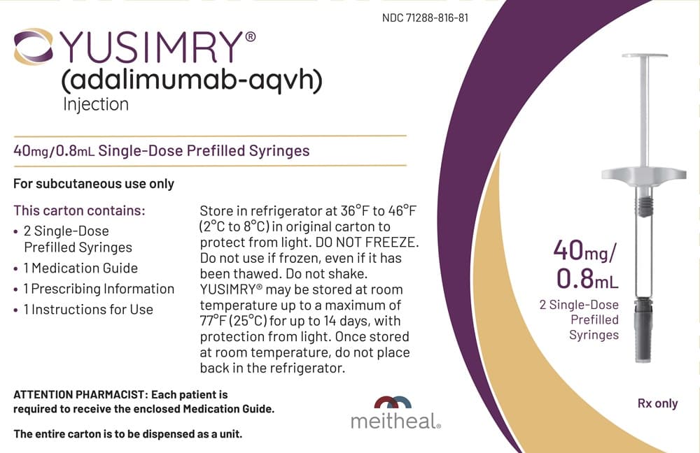 Yusimry (Adalimumab-Aqvh) package label