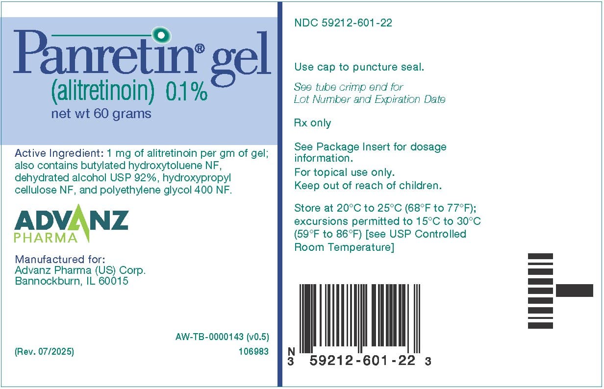 Panretin (Alitretinoin) package label