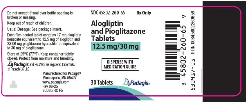 Oseni (Alogliptin and Pioglitazone) package label