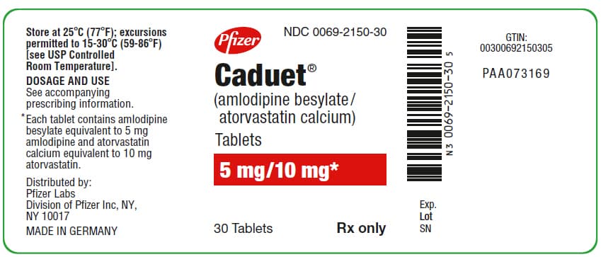 Amlodipine Besylate package label