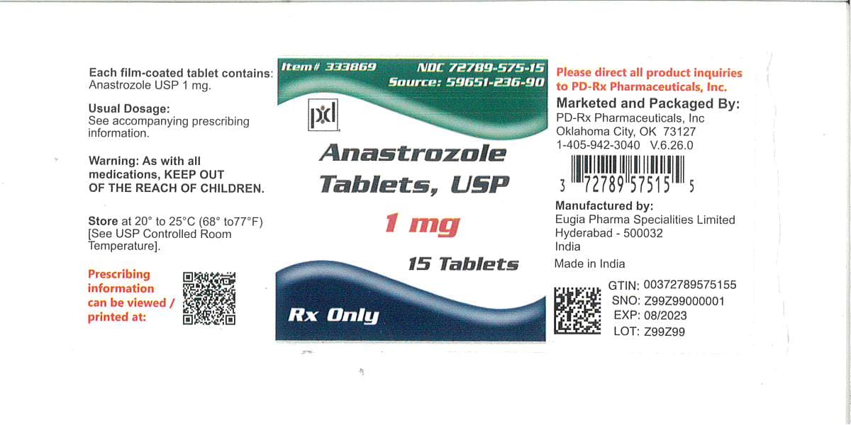 Anastrozole package label