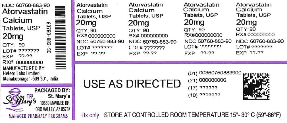 Atorvastatin Calcium package label