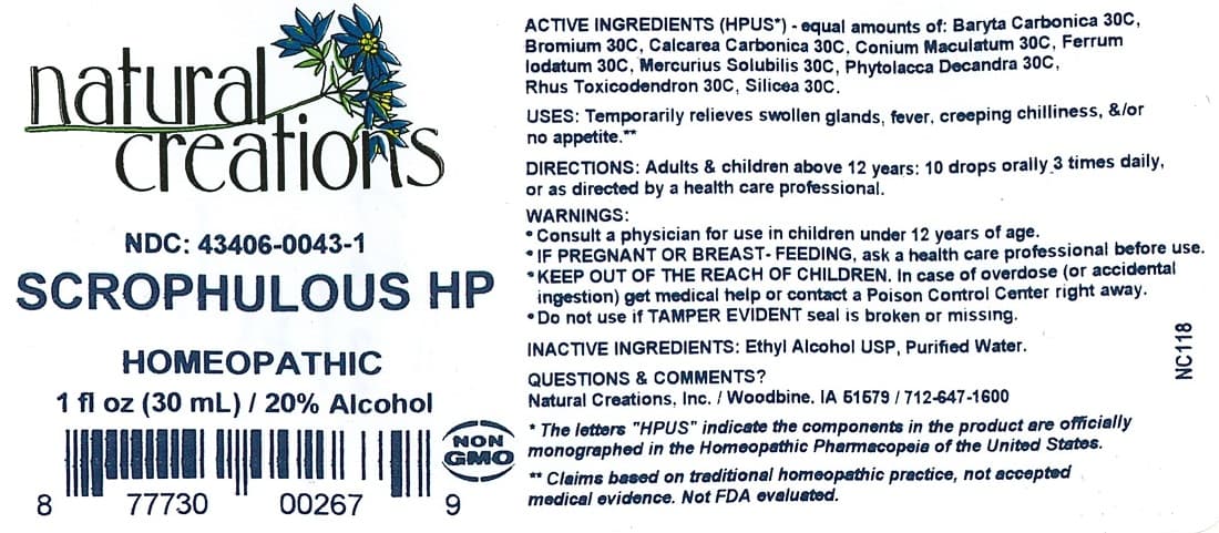 Scrophulous Hp (Barium Carbonate, Bromine, Oyster Shell Calcium Carbonate, Crude, Conium Maculatum Flowering Top, Ferrous Iodide, Mercurius Solubilis, Phytolacca Americana Root, Toxicodendron Pubescens Leaf, Silicon Dioxide) package label