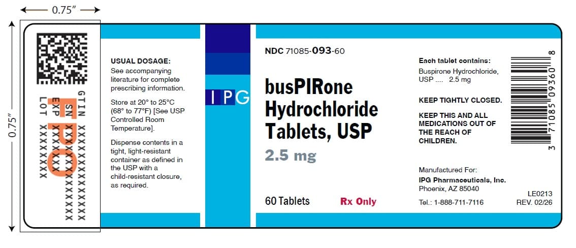 Buspirone package label