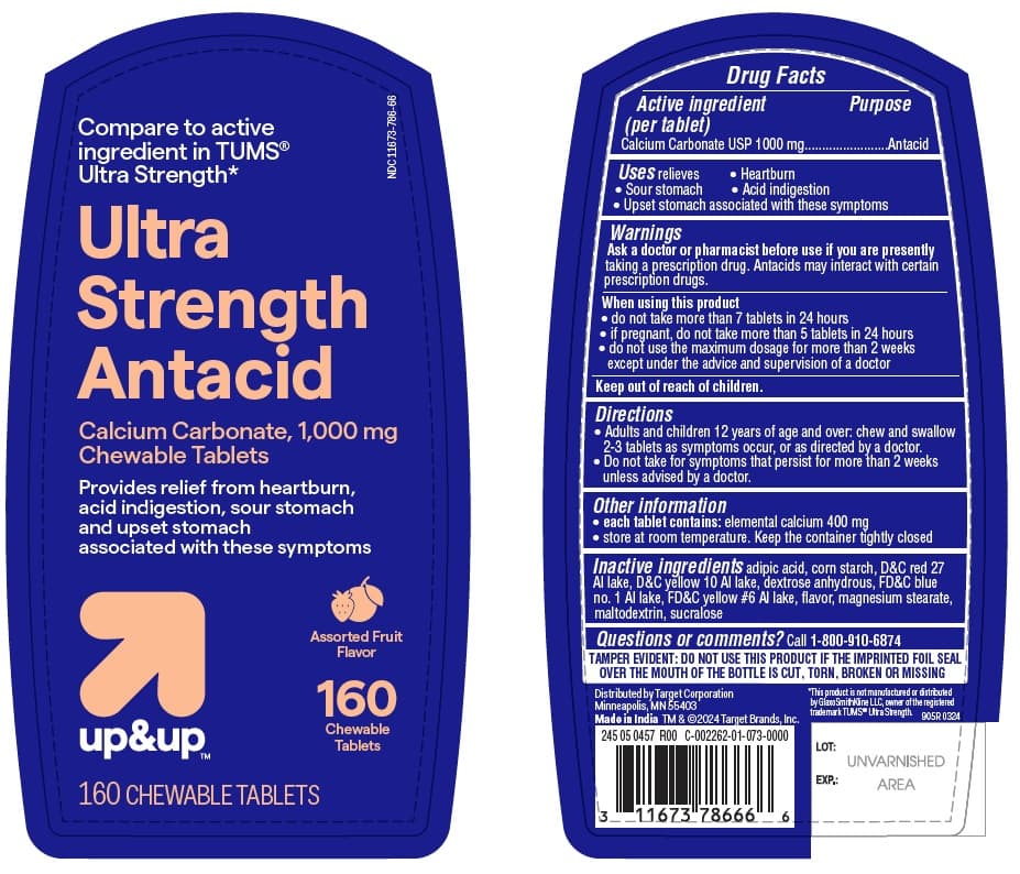 Ultra Strength Antacid (Calcium Carbonate Peppermint) package label