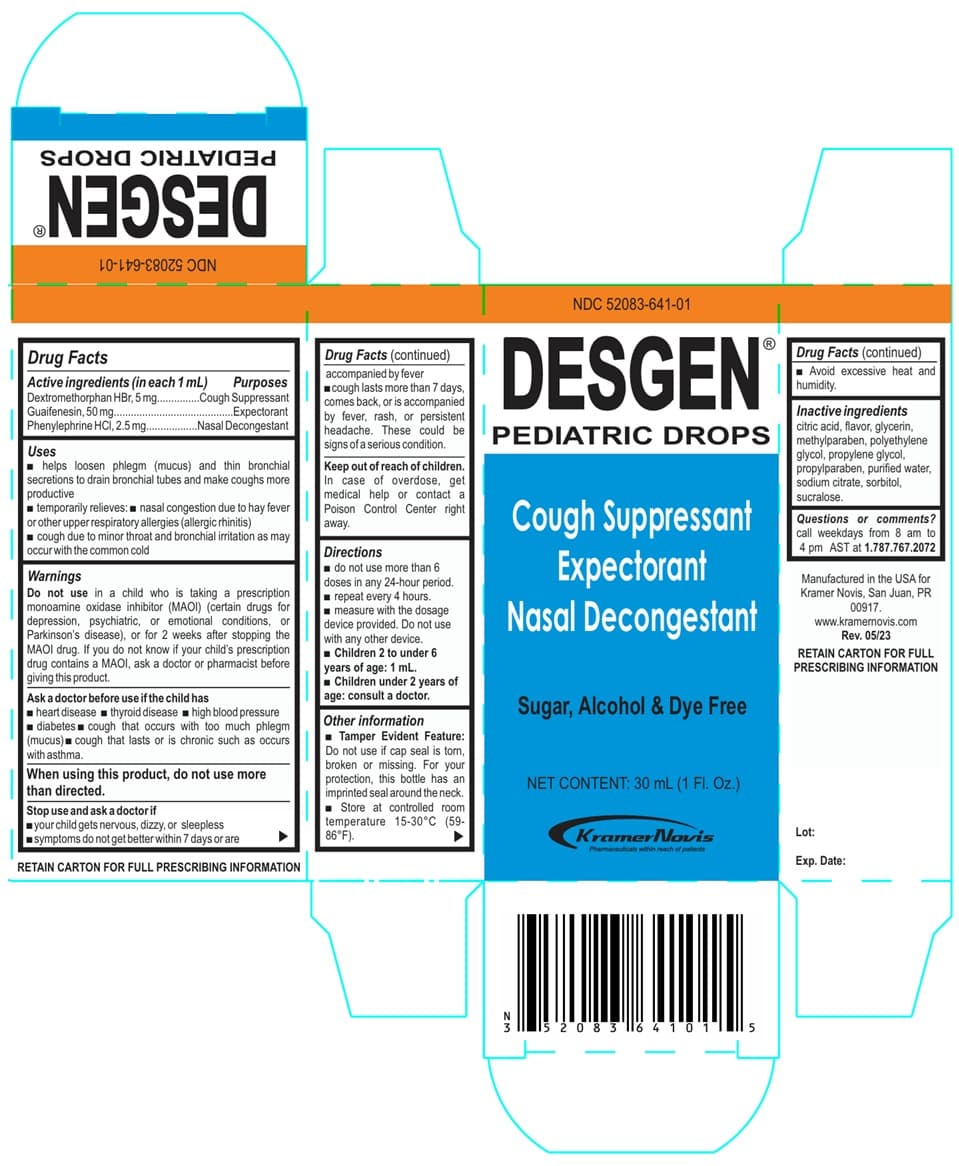 Desgen (Dextromethorphan Hbr, Guiafenesin, Phenylephrine HCL) package label