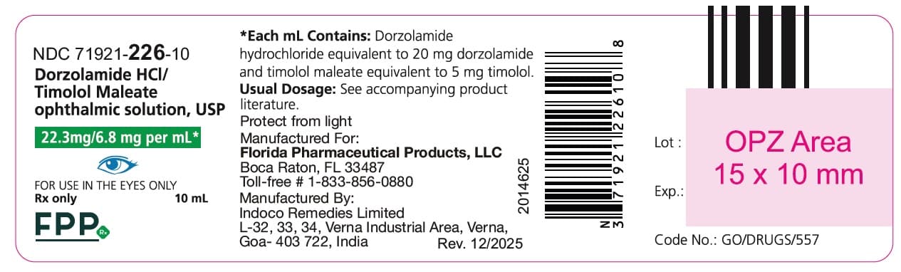 Dorzolamide Hydrochloride package label
