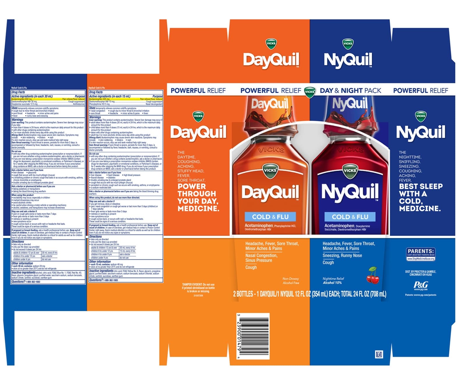 Doxylamine Succinate, Phenylephrine Hydrochloride and Dextromethorphan Hydrobromide package label