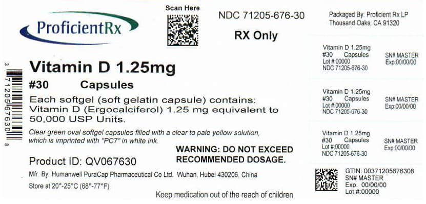 Ergocalciferol Capsules, package label