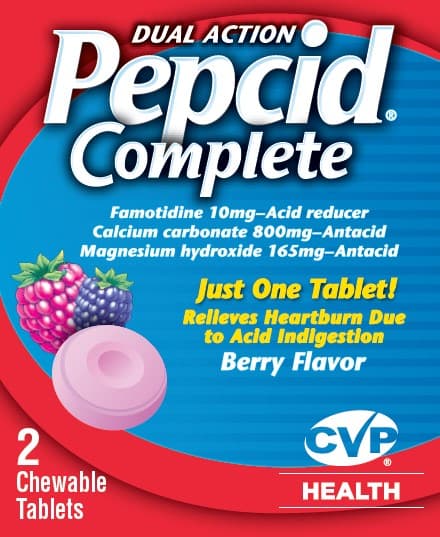 Complete Acid Reducer (Famotidine, Calcium Carbonate, Magnesium Hydroxide) package label
