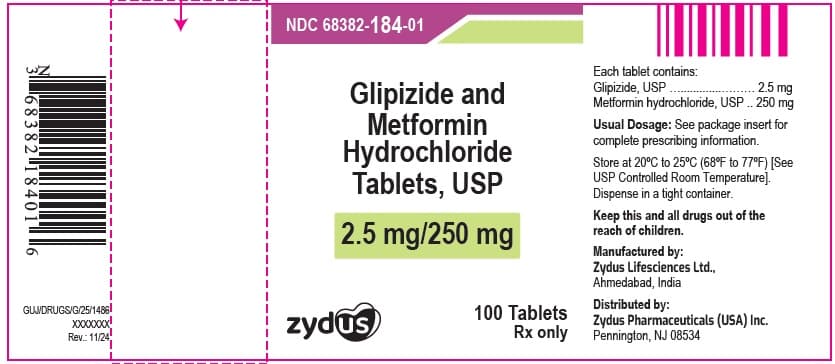 Glipizide package label