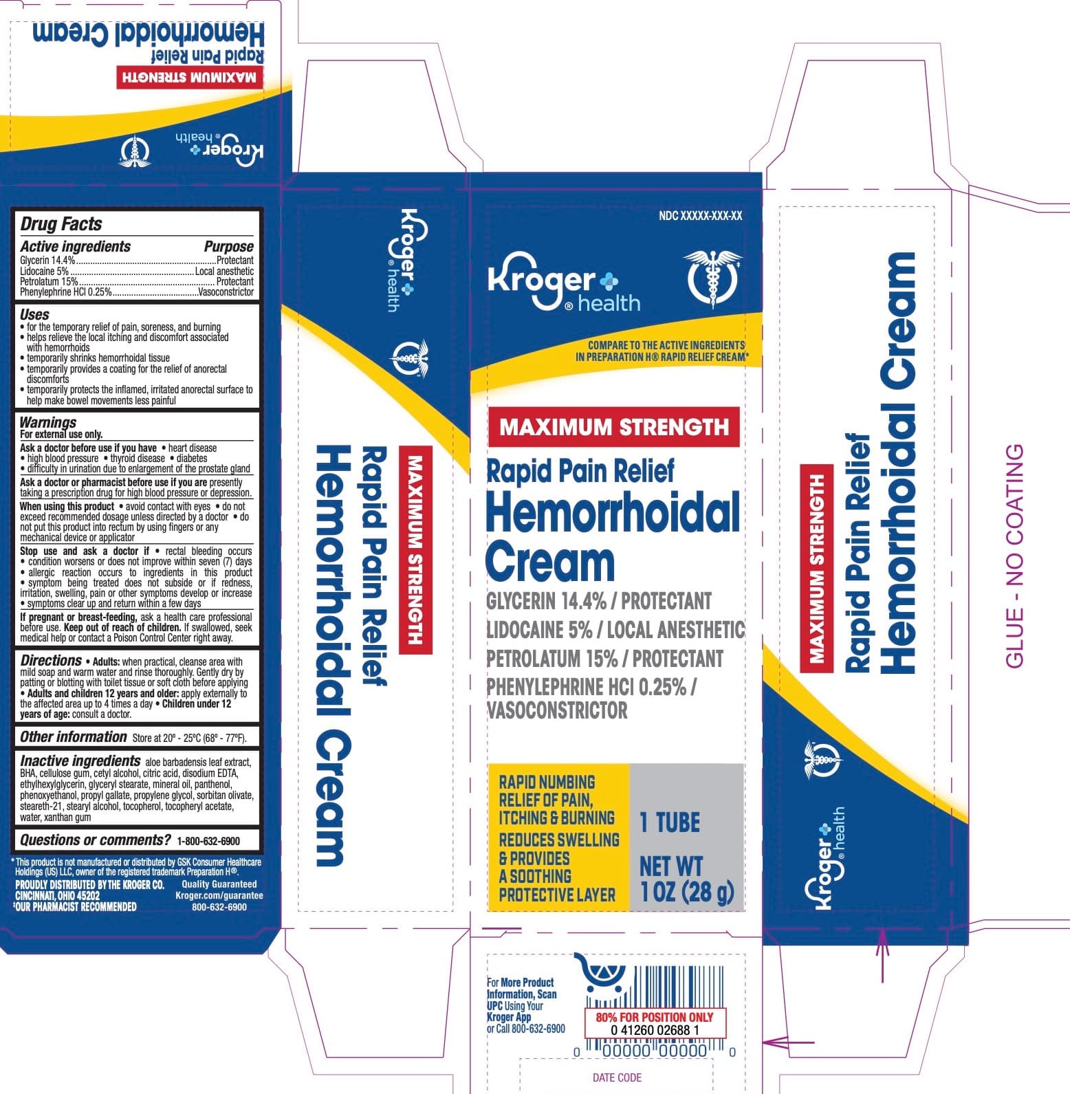 Bunnies Bum Soothing Hemorrhoidal (Glycerin, Lidocaine, Petrolatum, Phenylephrine HCL) package label