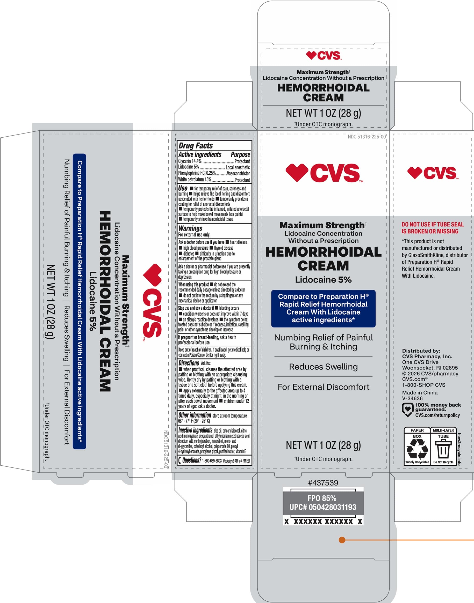 Abreva (Glycerin, Lidocaine) package label