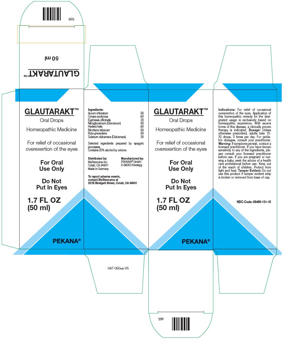 Glautarakt (Gold Trichloride, Solanum Dulcamara Top, Euphrasia Stricta, Nitroglycerin, Hedera Helix Flowering Twig, Ruta Graveolens Flowering Top, Tobacco Leaf, and Cynara Scolymus Whole) package label